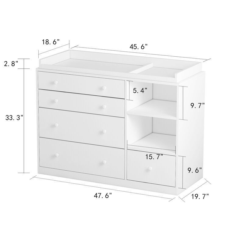 Changing table dresser on sale wayfair